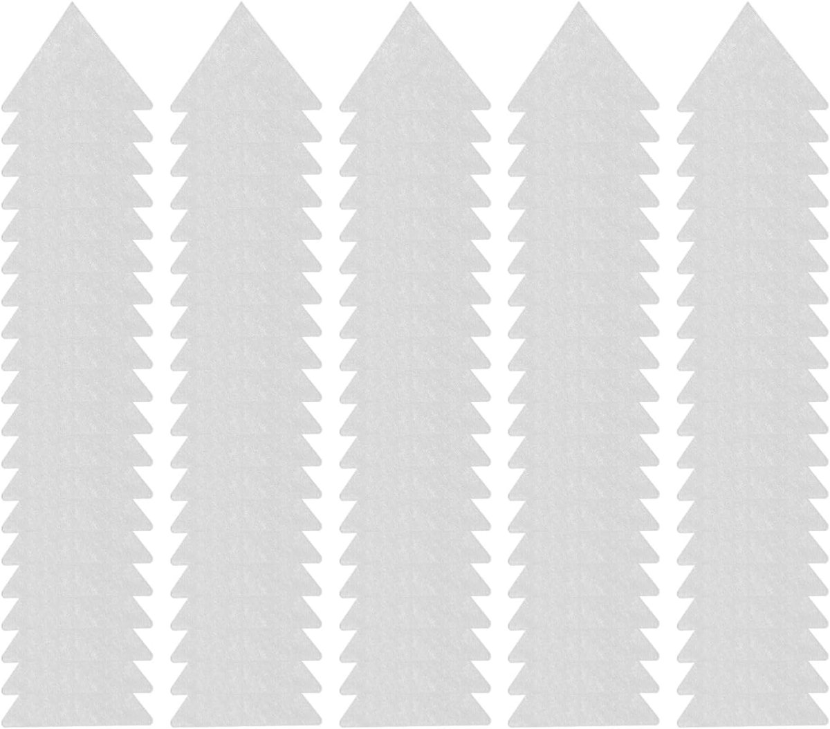 100 STUKS Kraag Blijft Kraag Ondersteuning Sticker Polo Kraag Blijft Zelfklevende Driehoekige Shirt Hals Blijft Anti Kromtrekken Shaper Transparante Bevestigingspatch