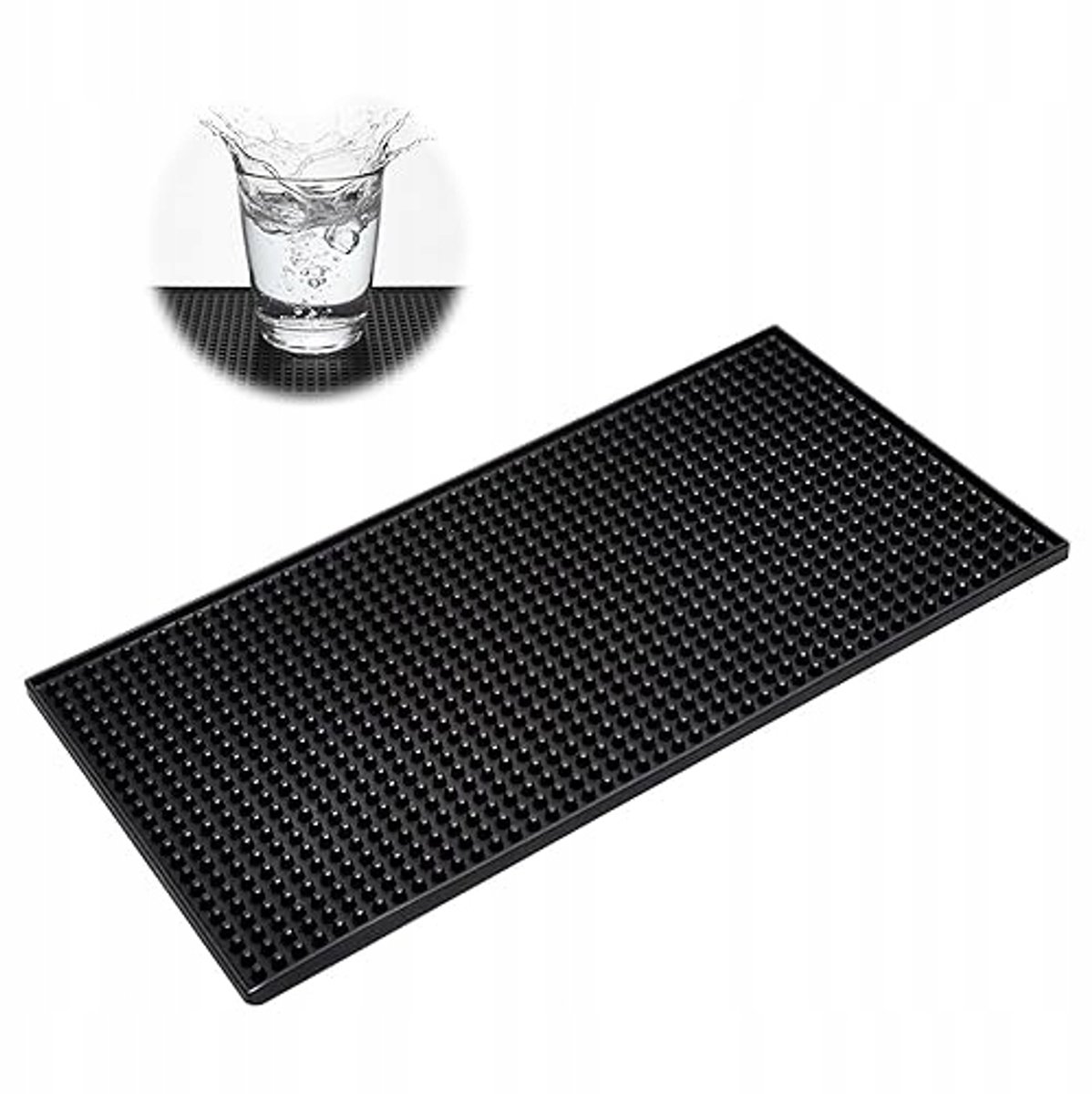 Merkloze Rubberen Barmat 30x15 cm - Afdruipmat voor Dranken en Keuken