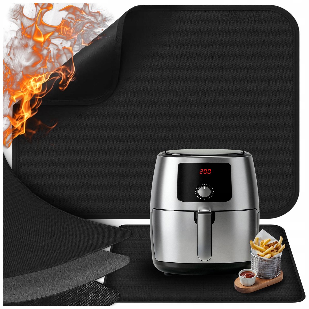 Hittebestendige Onderlegger voor Airfryer, Grill & Keukenapparatuur