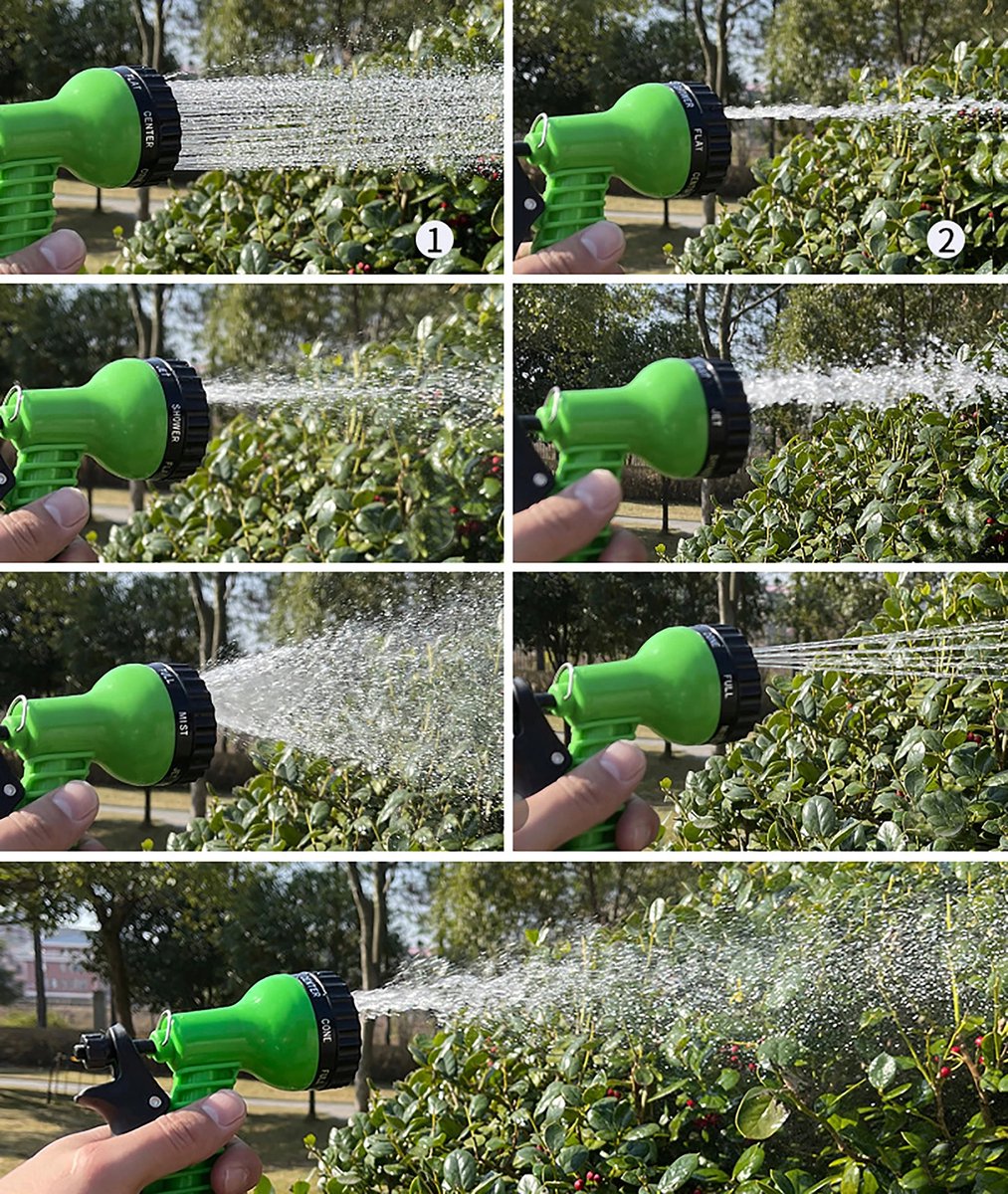Merkloos Sproeipistool Tuinslang 7 Waterstanden