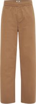 WE Fashion Heren regular fit chino met elastische tailleband