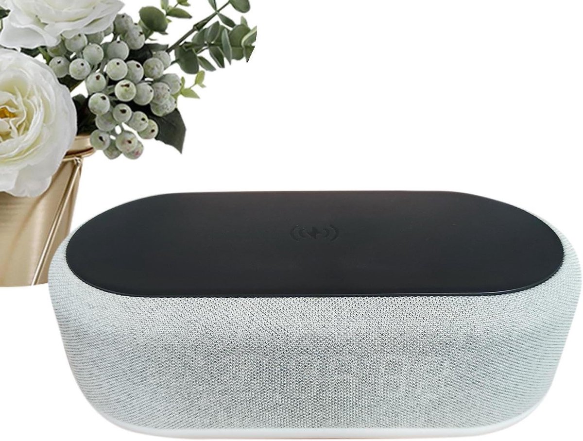 3-in-1 Wekker - Digitale Klok - Opladen Telefoon - Verstelbaar Nachtlampje - 20 cm - Zwart