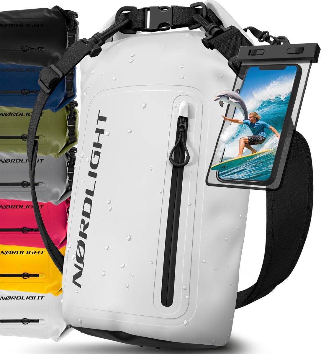 Waterdichte drybag 30 L - roll-top met schouderband - licht en stevig - ideaal voor watersport - SnelShoppen