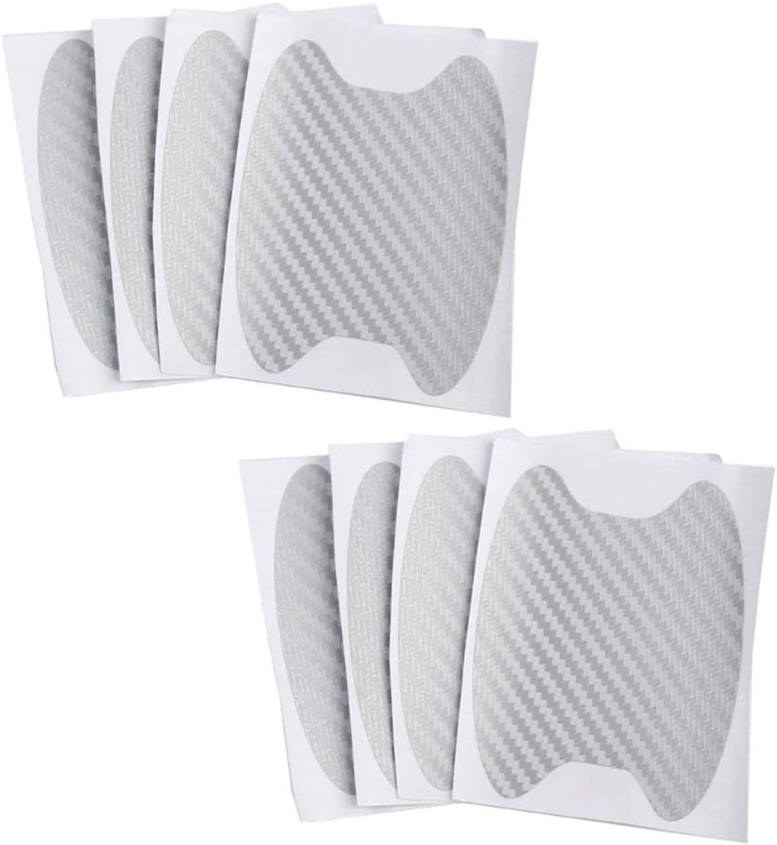 Auto deurhendel bescherming film 8-pack - carbon fiber - zelfklevend - voorkomt krassen - ShopVlot