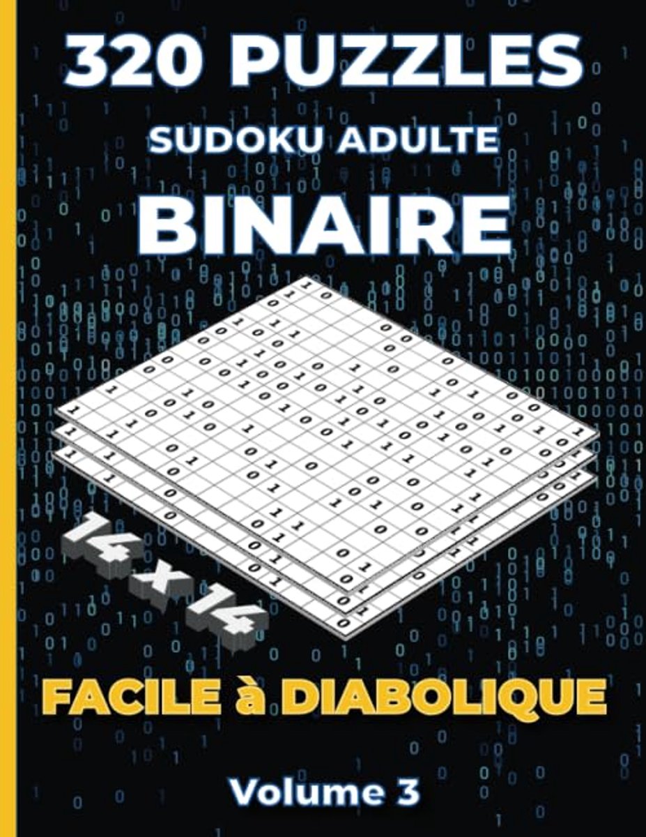 Sudoku Puzzels 14x14 - Binaire puzzels voor volwassenen - Niveau makkelijk tot diabolisch - 320 uitdagende puzzels - ShopVlot