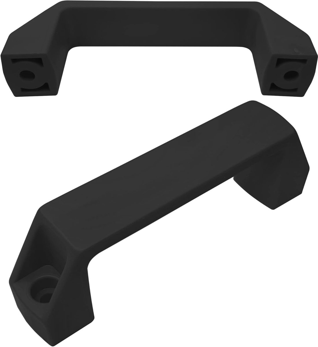 kastdeurhendel 130mm - zwart PA-GF kunststof - robuust design - ideaal voor garage - ShopVlot