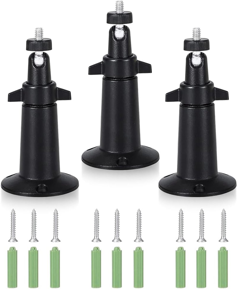 Beveiligingscamera houder 3 stuks - Verstelbaar 360° draaibaar - Voor binnen/buiten - Robuust en weerbestendig - ShopVlot