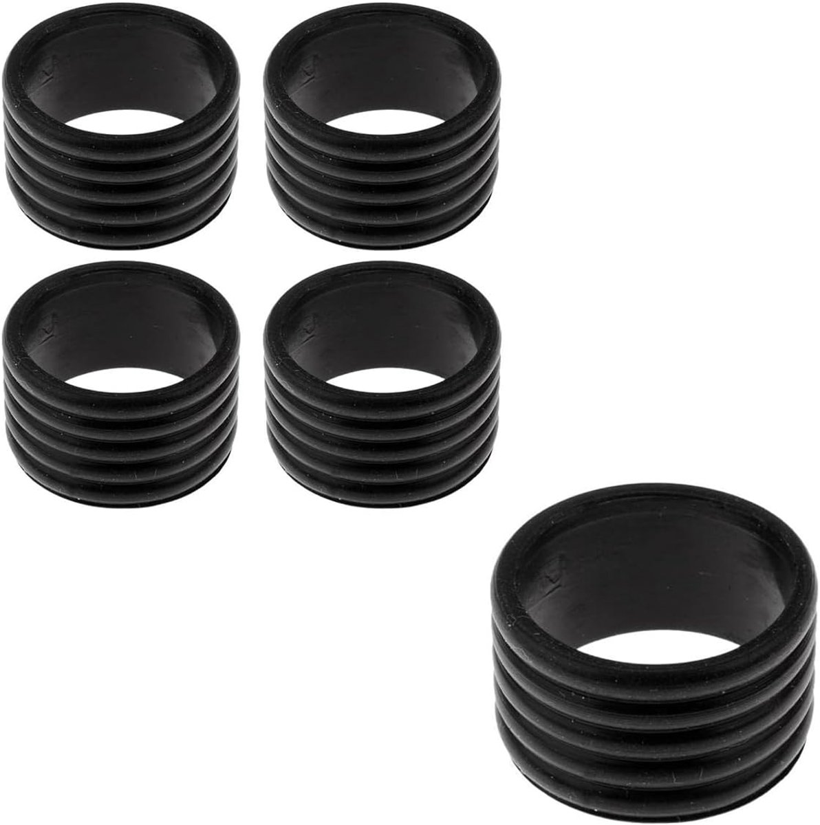 Rubber grip tape 5 stuks - antislip materiaal - betere grip - ideaal voor rackets en hengels - ShopVlot