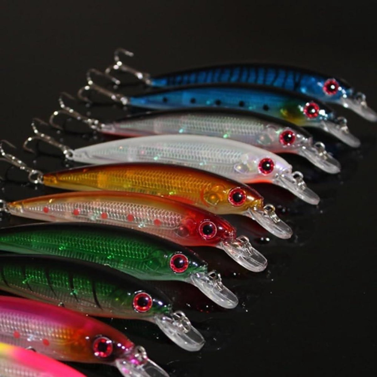 Drijvende Vissen Lokken - Kunstmatige Baits Wobblers - Vissen Vangen - 3D Ogen Ontwerp - 11 cm - Meerdere Kleuren