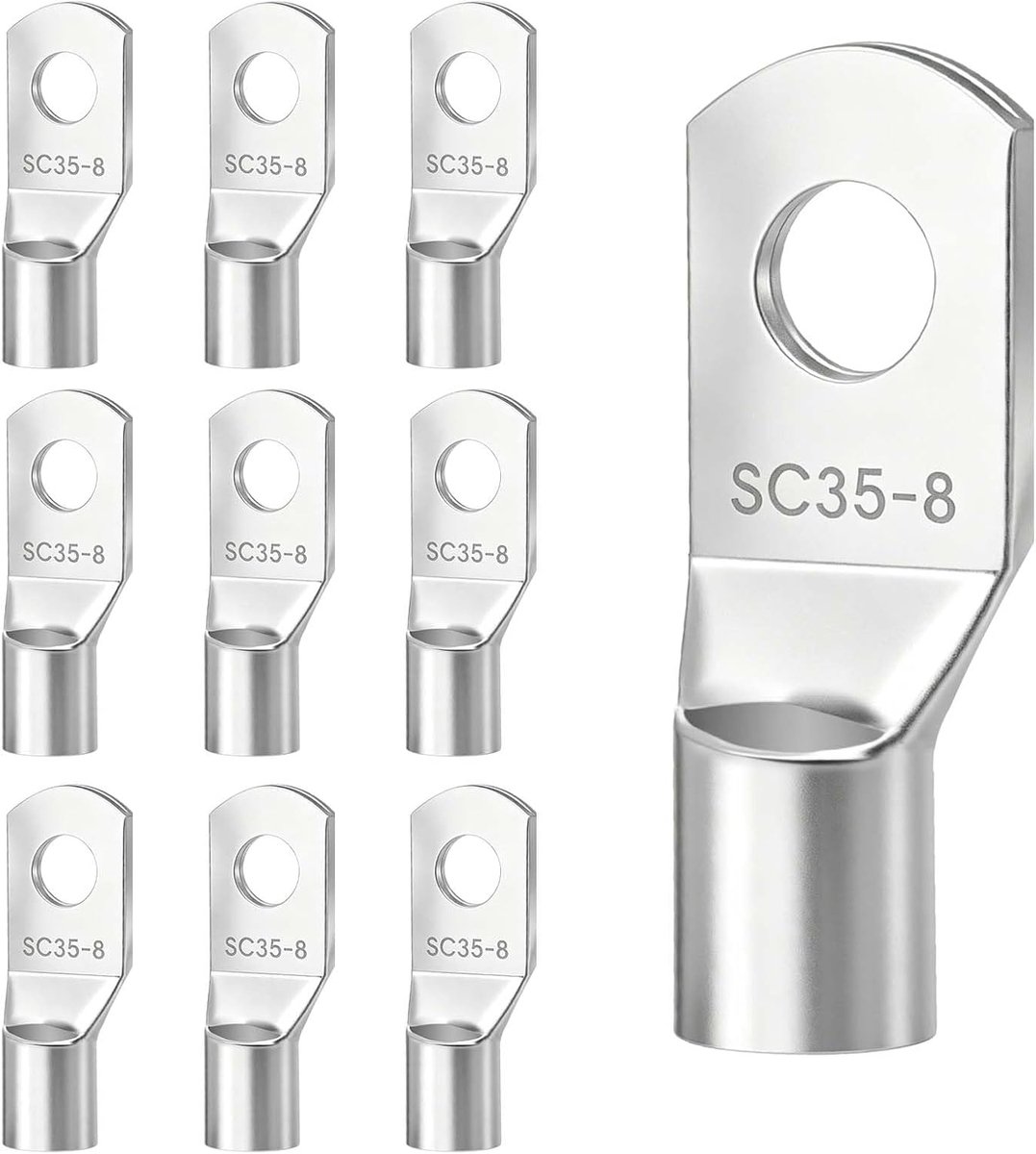 Buiskabelschoenen 35 mm² - Gatdiameter M8 - Niet-geïsoleerd - Snelle installatie - SnelShoppen