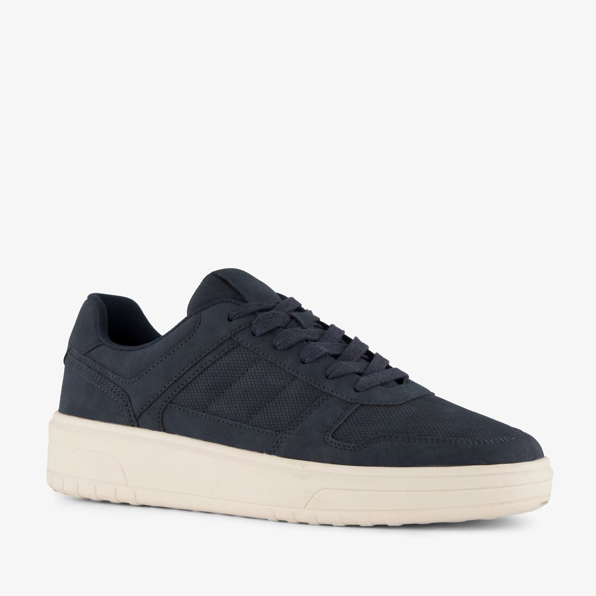 Blue Box heren sneakers donkerblauw - Maat 44 - Uitneembare zool