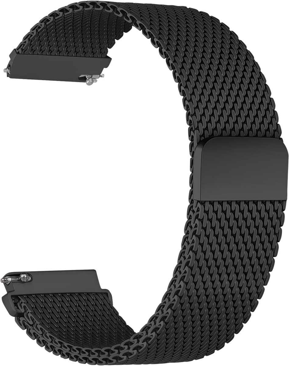 Vervangende metalen horlogeband 20mm 22mm - verdikte magnetische armband - roestvrij staal - stijlvol en duurzaam - SnelShoppen
