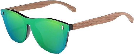 Houten Zonnebril - Polariserende Bril - Outdoor Activiteiten - Echt Hout Frame - 67mm Lens Breedte - Natuurlijk Hout van Houten — afbeelding 4