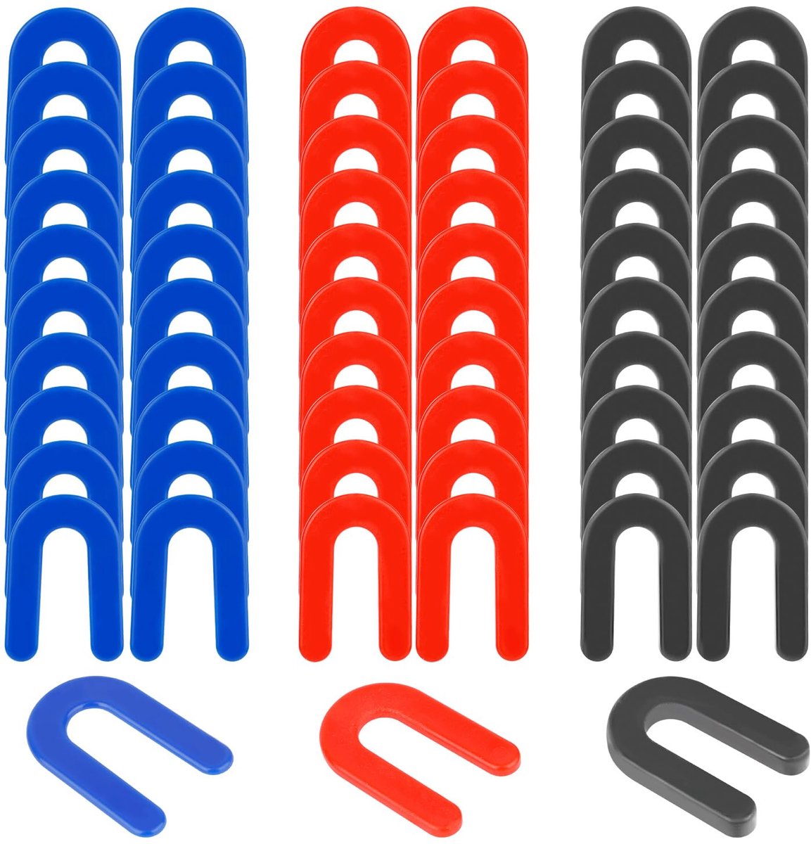 60st Auto Lift Shim, Plastic Stelringen voor Waterpas Stellen Hoefijzer Stelringen U-Vormige Afstandhouders voor Oppervlaktemontage Automobiel Autoreparatie