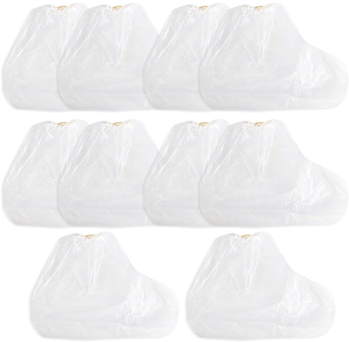 10 paar transparante regenschoenhoezen met elastiek, waterdichte antislip bescherming voor mannen en vrouwen, voor kamperen, tuinieren en outdoor-reizen