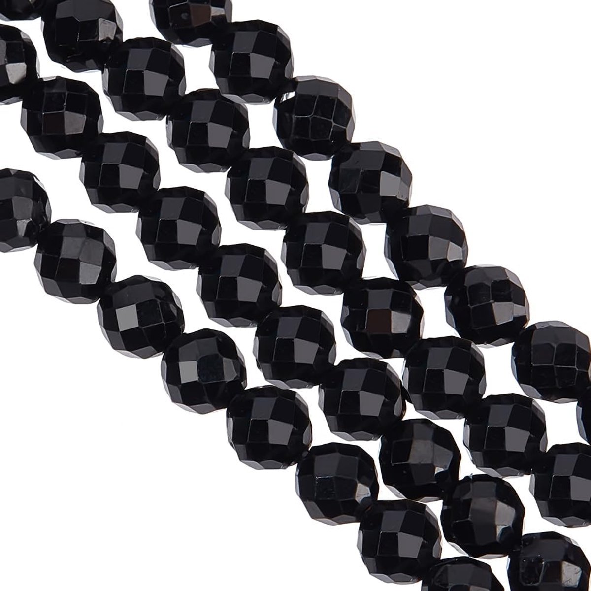 94 stuks toermalijn ronde natuurlijke kralen 4 mm gefacetteerde stenen kralen - ongekleurde edelstenen voor armbanden, kettingen en sieraden maken