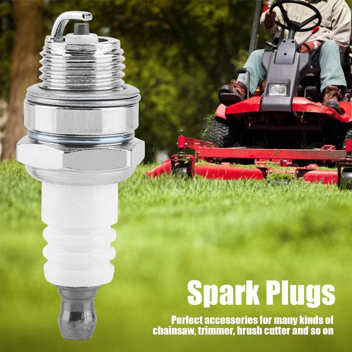 Reserveaccessoires voor bosmaaier 10 stuks Krachtige kaars voor betere motorprestaties Accessoire voor grassnijders bosmaaiers kettingzagen voor Tuinonderhoud, Landschapsverzorging,