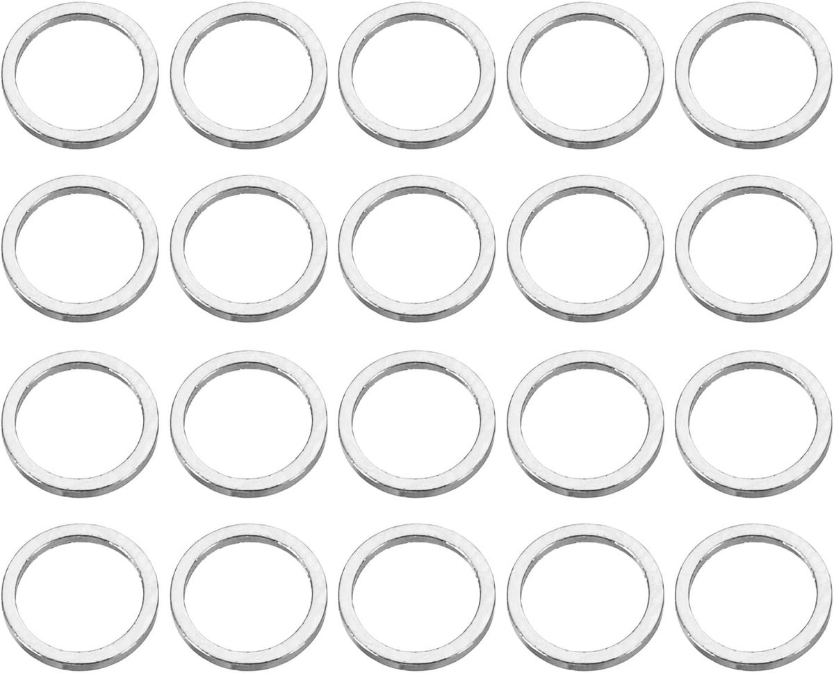 Metalen O-ringen, 100 stuks 8 mm messing gesp, gelaste O-ringen voor bevestiging, schroeven, haken, campingriemen, hondenriemen, tassen, paracord accessoires, licht zilver