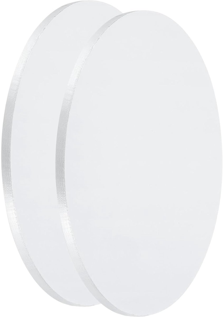 2 stuks aluminium schijven 100 mm diameter 5 mm dikke ronde aluminium platen 6061 aluminium cirkels voor metalen reliëf