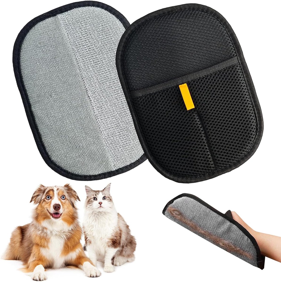 Handschoenen tegen dierenharen, handschoenen tegen dierenharen, handschoenen tegen honden/katten, voor het verwijderen van dierenharen van kleding, meubels en autostoelen