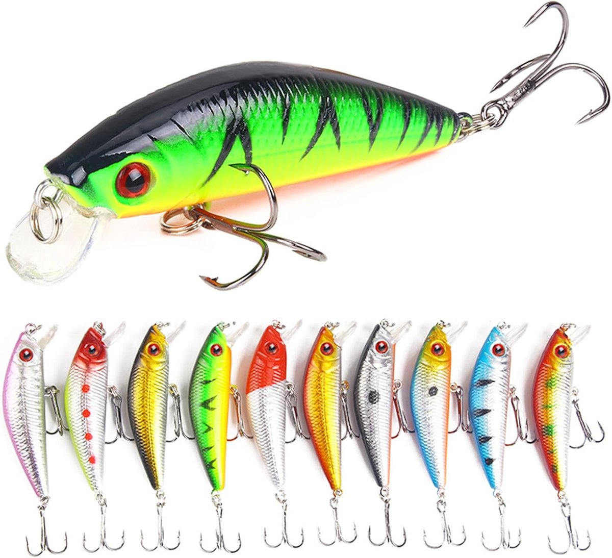 Jig Spinner, Kunstaas, Snoekaas, Ultra Sharp Ondergang Bionic Kunstaas voor Forel, Baars, Snoek, Kopje, Snoekbaars