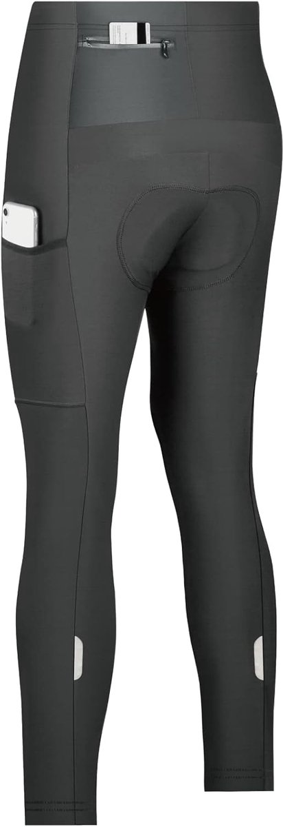 Thermische Fleece Fietsbroek, Bib Tights, Fietsbroek voor de herfst en koude winter
