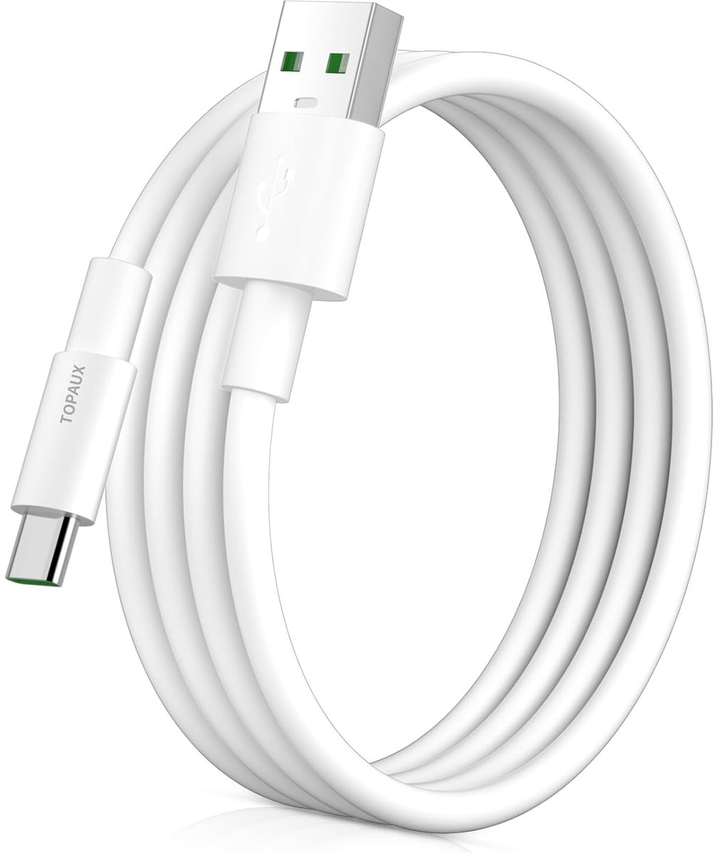 USB-C kabel 80W 1.8m - snel opladen - compatibel met OPPO smartphones - ideaal voor thuis en onderweg - SnelShoppen