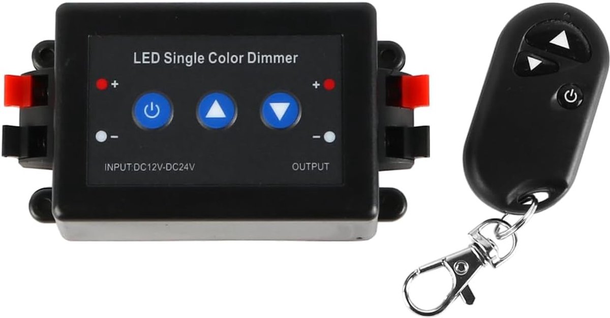 LED dimmer switch 12-24V DC - draadloos met afstandsbediening - instelbare helderheid - eenvoudig te monteren - SnelShoppen