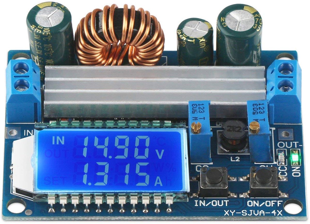 Buck Boost Power Inverter - Automatische DC 5.5-30V naar DC 0.5-30V - LCD Display - Instelbare constante stroom - SnelShoppen