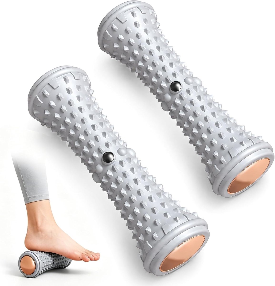 Voetmassage Roller 2 Stuks - Acupressuur nopjes - Compact voor thuis en kantoor - Ontspan vermoeide voeten - SnelShoppen