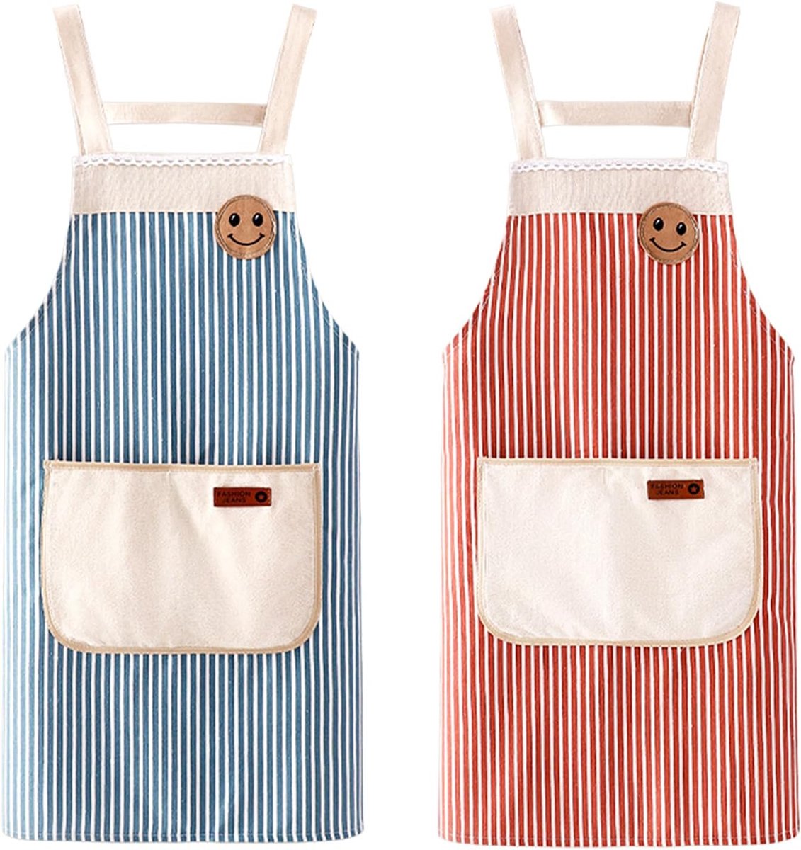 Kookschort 2Pcs - Verstelbare schorten met zakken - Antivuil en praktisch - Ideaal voor BBQ en koken - SnelShoppen