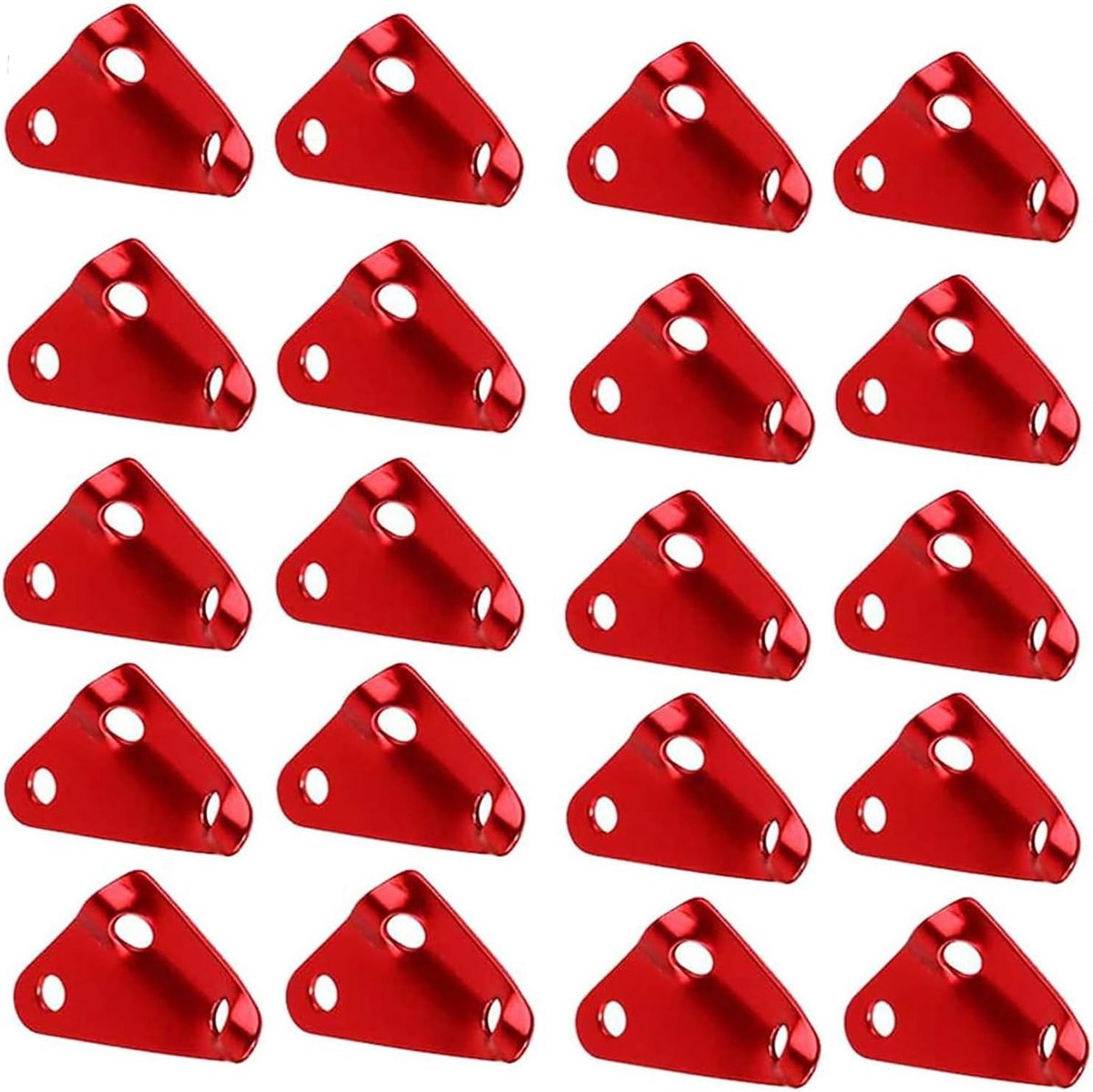 Tentspanner 20 stuks - driehoekig - aluminium legering - ideaal voor tenten en kamperen - SnelShoppen