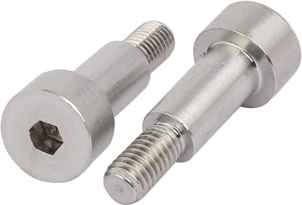 schroeven, schouder, 8 mm, Ø 16 mm, lengte schouder, M6, schroefdraad