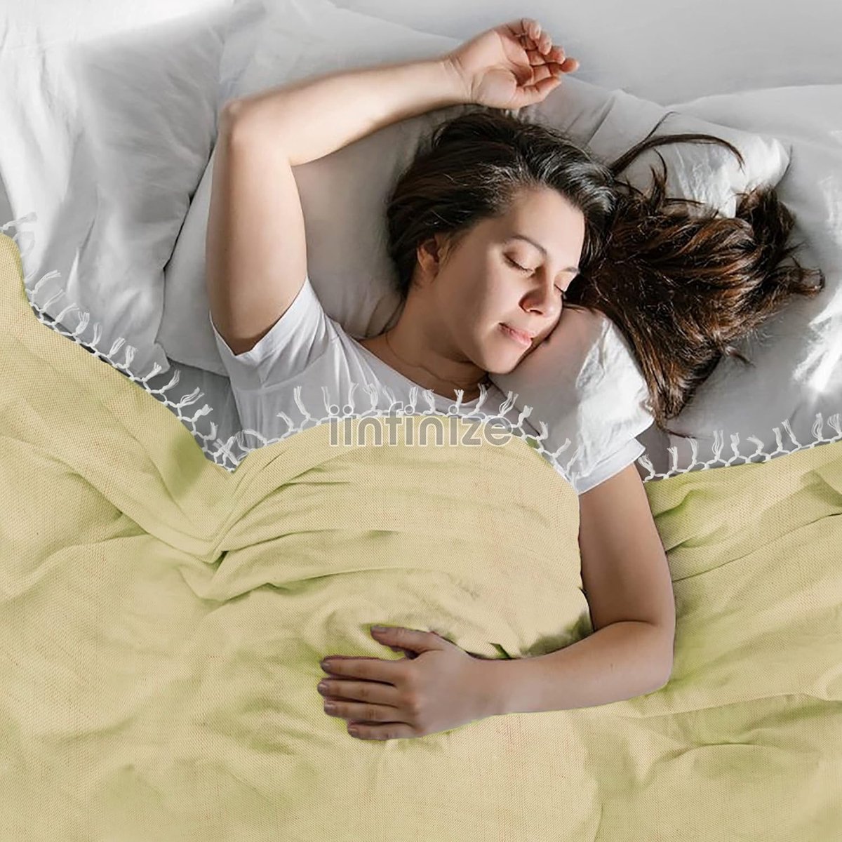 Dekbedden 228 x 127 cm - Zacht katoen - Vintage hand geweven - Ideaal als sprei - SnelShoppen
