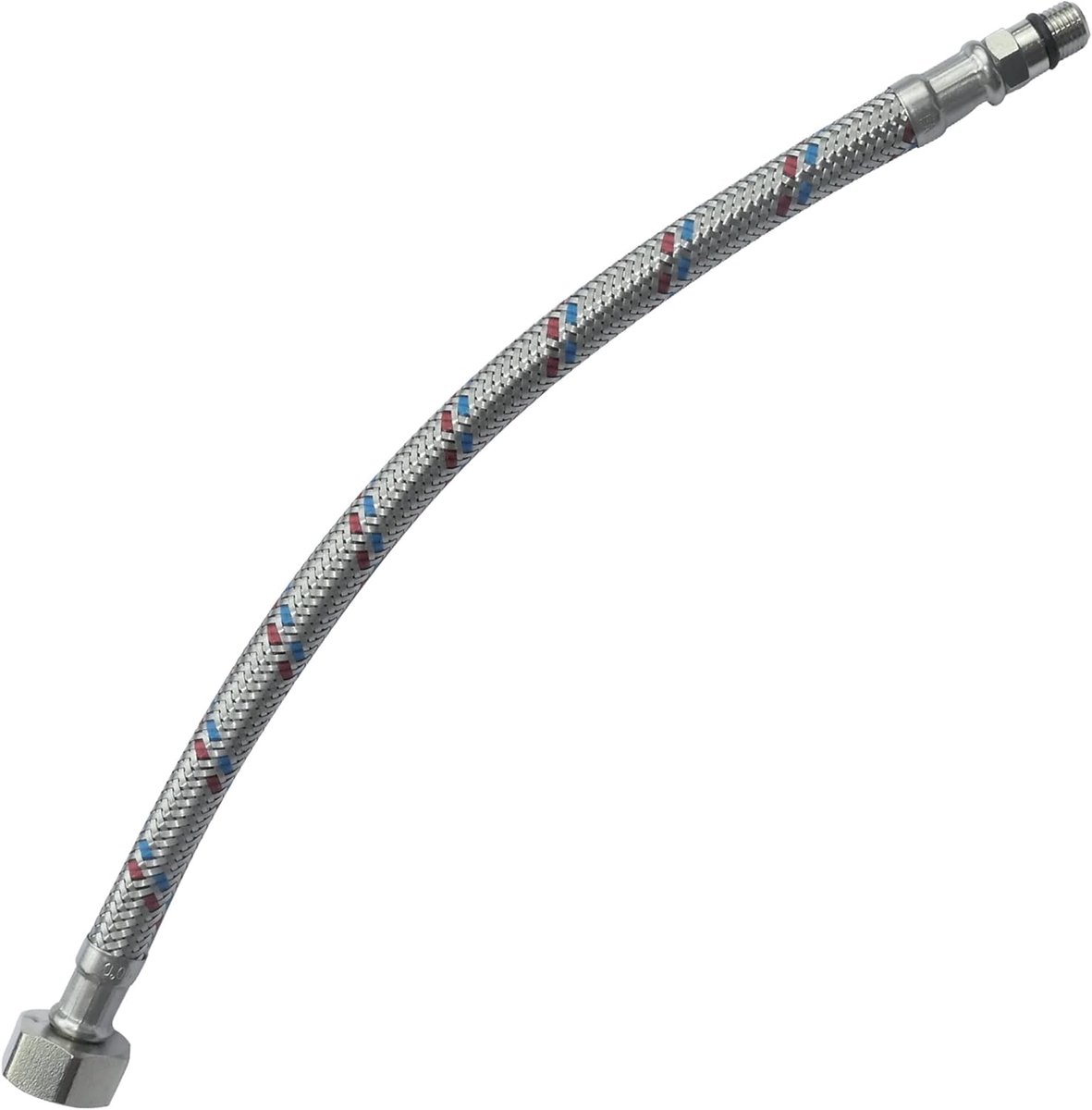 - C51100 - toevoerslang voor mengkraan 1/2" vrouwelijk - mannelijk M10 - lengte 300mm - aansluitslang / badkamer / keuken - sanitaire slang