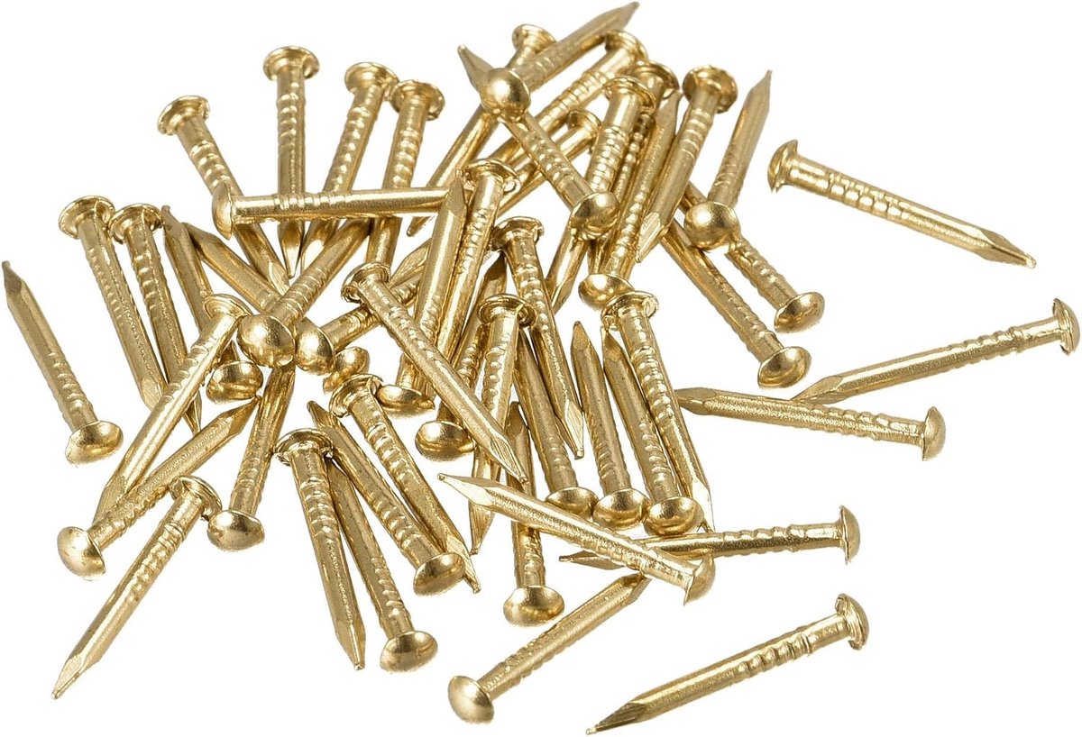 Kleine kleine messing spijkers 1,5 x 15 mm voor DIY decoratieve foto's houten kisten huishoudelijke accessoires 50 stuks