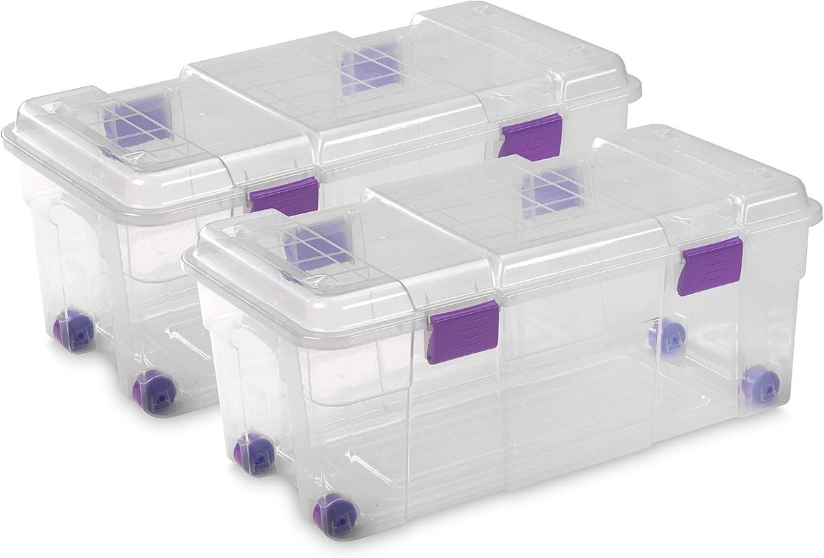 Hogar Opbergdoos met wielen, 800 x 395 x 340-78 l
