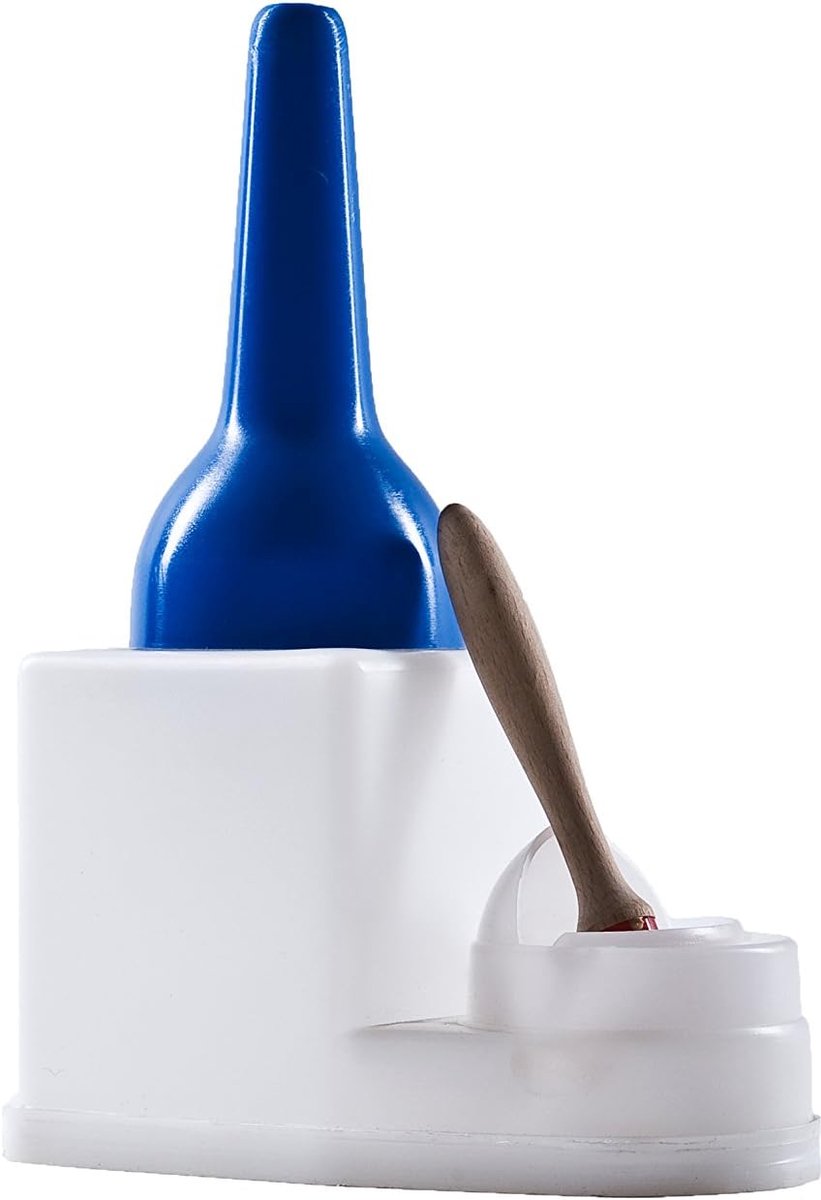 Houtlijmspaarcontainer 0,9 l met kwast, blauw