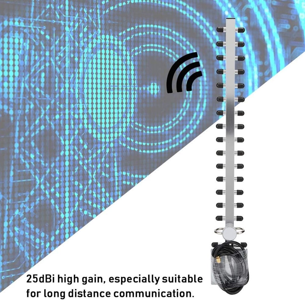 2,4 GHz - 25 DBi Draadloze Router Met Hoge Versterking Netwerkkaart - 16 Eenheid Directionele Antenne Voor Netwerken