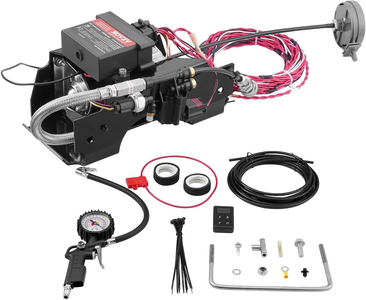 Luchtvering Compressor Kit - Schokdemper Controller - Comfortabel Rijden - Draadloze App Bediening - 100 PSI - Niet gespecificeerd