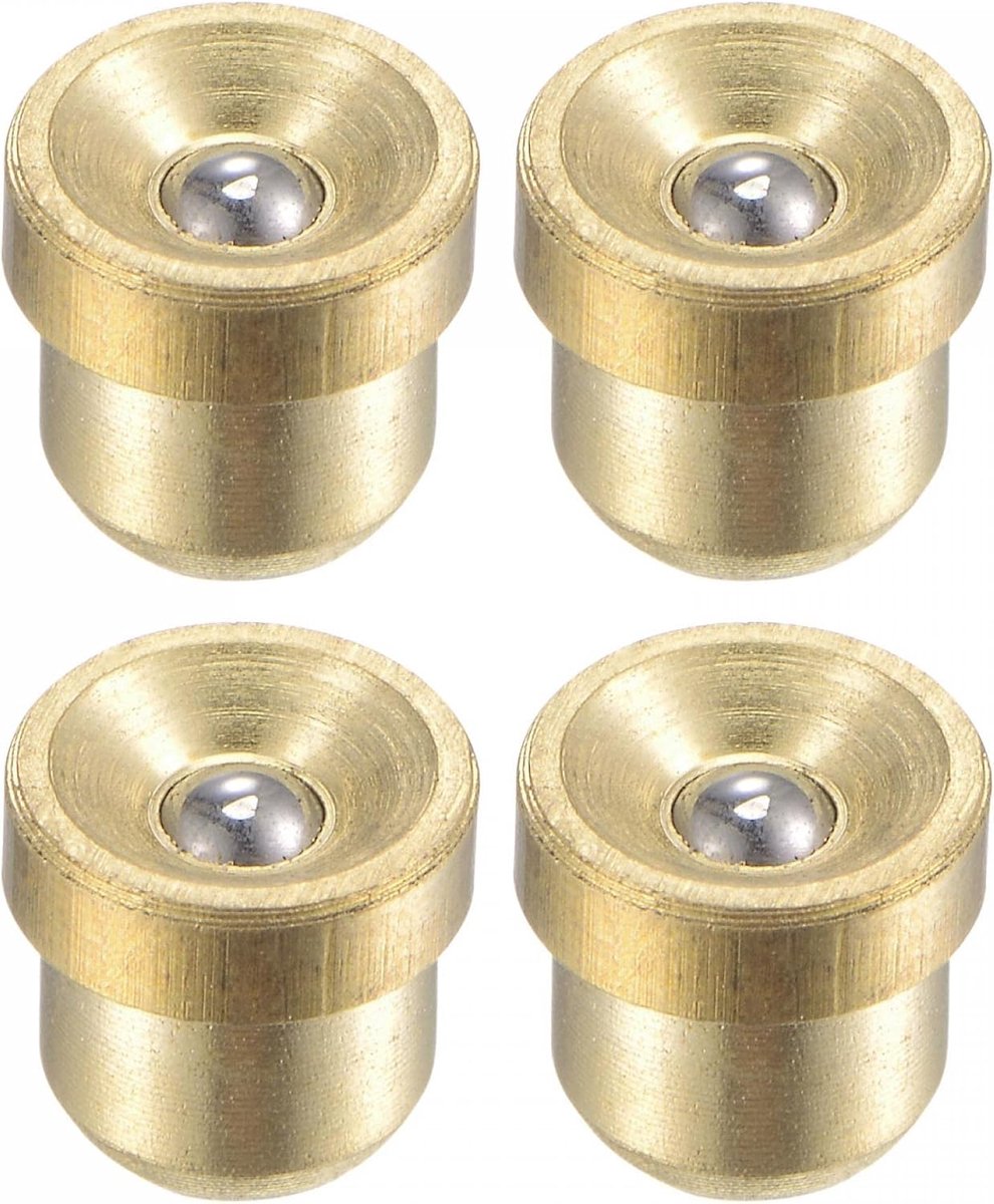 sourcing map 4 stuks messing drukknop flens vetoliebeker 5 mm kogel oliere voor smeersysteem