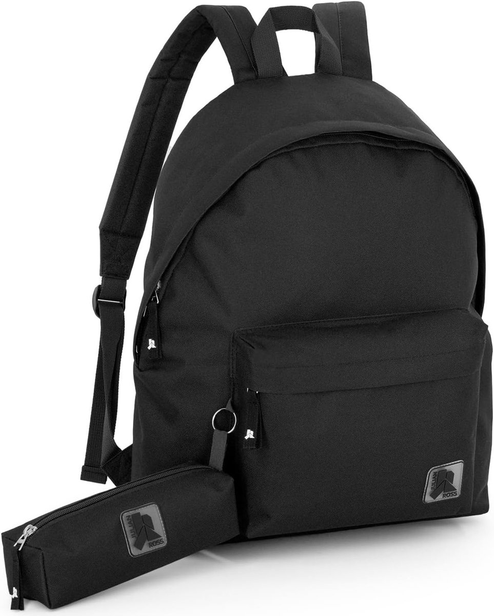 Ross JR3007 Rugzak Plus etui, 16 inch, 24 L (zwart), Zwart, 16