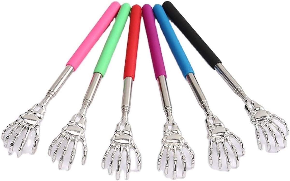 Rugkrabber uitschuifbaar - Tot 53 cm - Paars - Massagetool voor zelfmassage - SnelShoppen