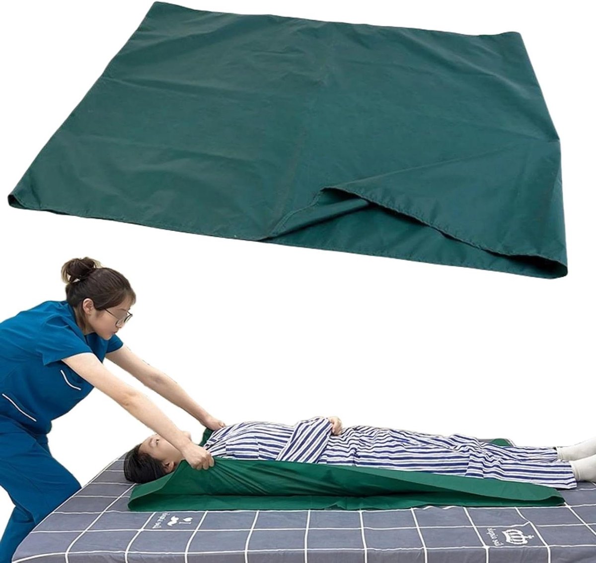 Glijdoek Bedoverdracht - Schuifzeil Transfer - Patiënt Verplaatsen - Glad Nylon Materiaal - Niet Gespecificeerd - Groen