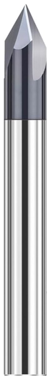 4 mm VHM fasenfrees, 3 fluiten, V-groeffrees, 60 graden, CNC-frees, schachtfrees met TiAlN-coating voor gereedschapsmachines en afschuiningen