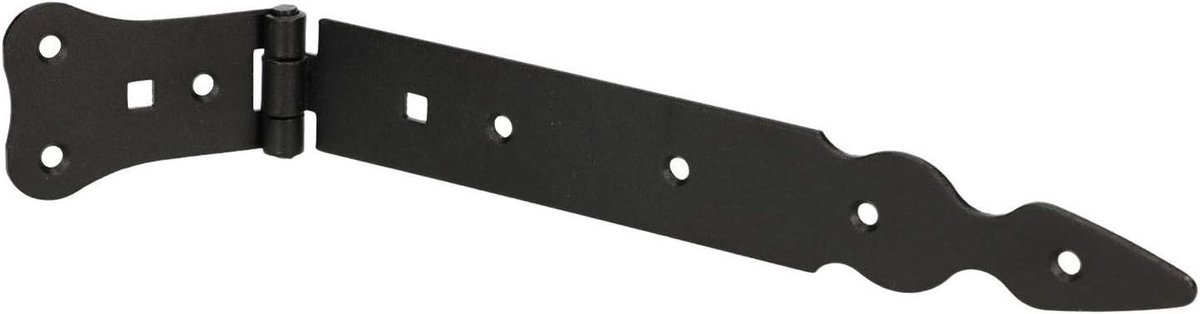 Loadband 250 mm, deurscharnier, deurband, werfhangers, kruishang, deurscharnier, scharnier, zwart, roestvrij, tuindeurband, bouwbeslag, robuust