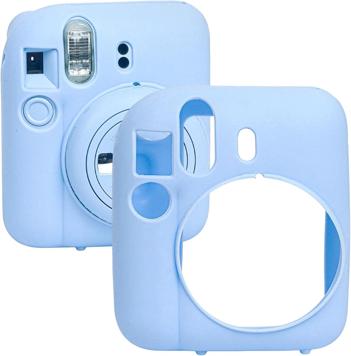 Camera hoesje geschikt voor Fujifilm Instax Mini 12 - zachte siliconen cover - compact en portable - ShopVlot