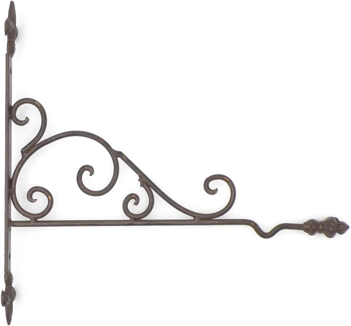 Haken wandhaak bruin 30 x 35 cm - antiek met haak - decoratieve opslag - ideaal voor planten - ShopVlot