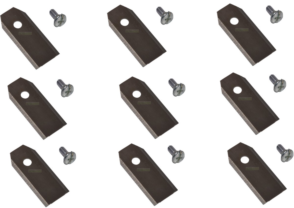 Roestvrijstalen mes van 9 x 4,3 cm voor de robotmaaier Herkules G-Froce, Telsing 1000, 1500 en 2000
