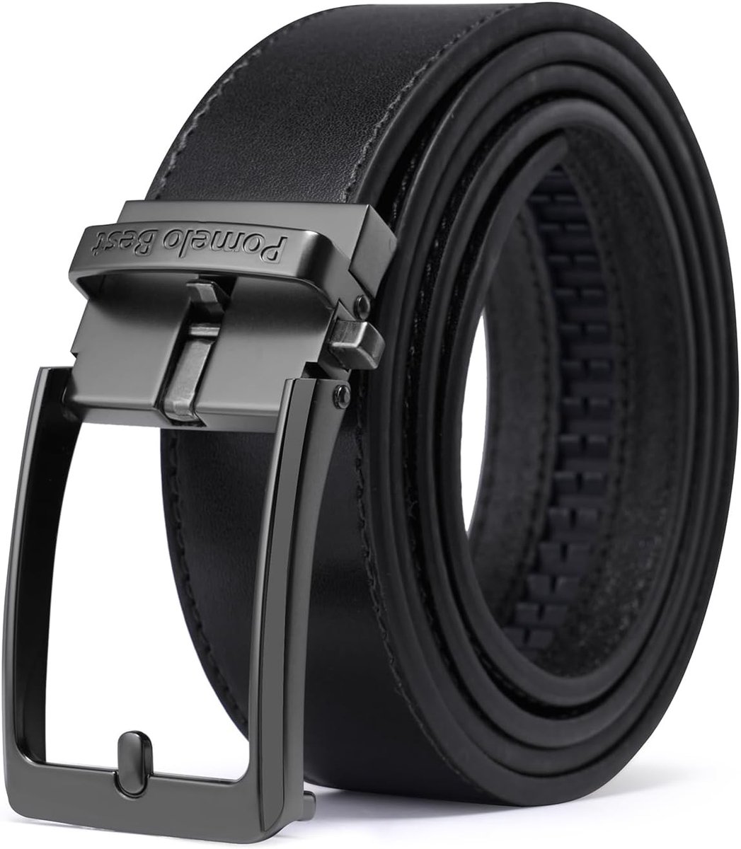 Herenriem automatische riem - echt leer - gaatjesloos en inkortbaar - perfect voor business casual - ShopVlot